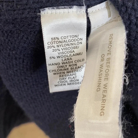 Loft navy blue Cowl Sweater Tunic size small - Picture 5 of 5